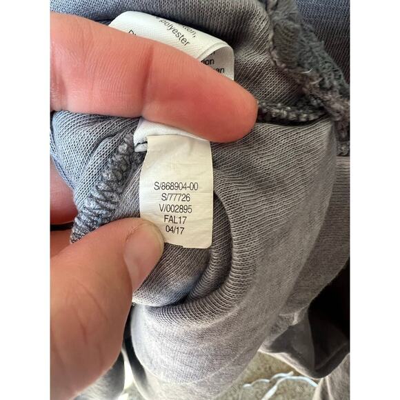 Athleta Eco Wash Side Zip Sweatershirt dress, XXS, Gray, Long Sleeve, Comfort - Picture 8 of 13